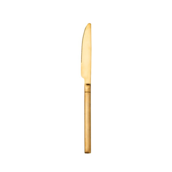 Vorspeise-/Dessertmesser Matt Gold | L. 18 cm [mieten]